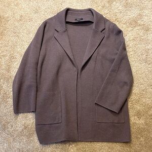 Quince women’s brown sweater blazer